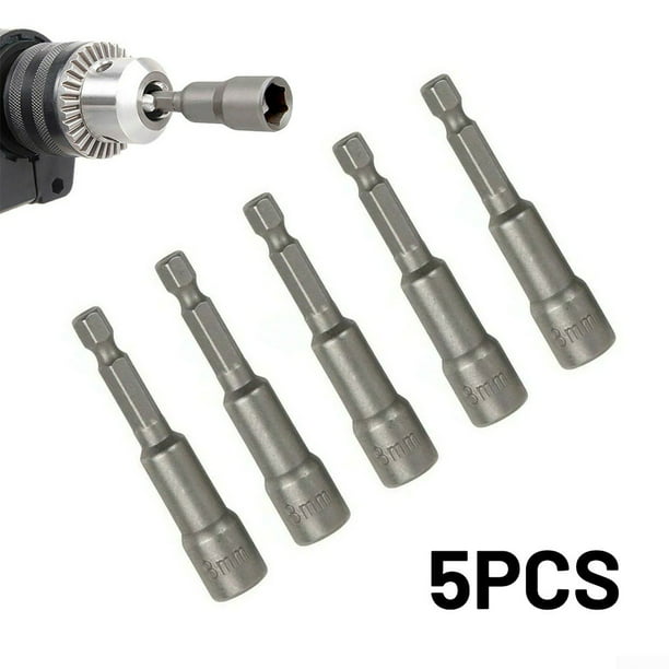 5pcs Socket Bit Adapter Drill Nut Driver Tool Kit Hot Durable DIY High Quality